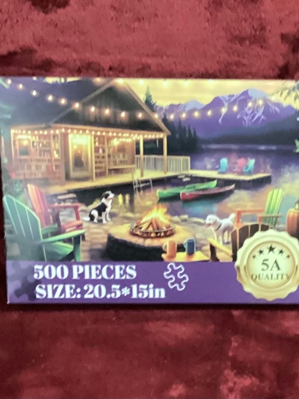 500 Piece Evening Bonfire Puzzle